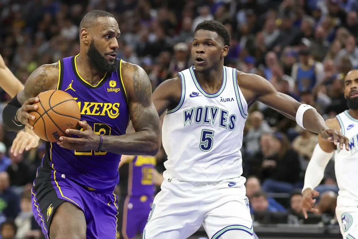 timberwolves vs lakers match player stats